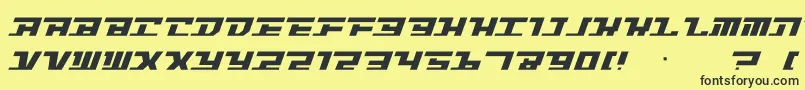 Intrepd2 Font – Black Fonts on Yellow Background