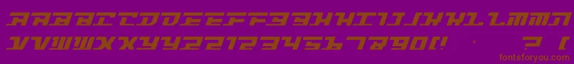 Intrepd2 Font – Brown Fonts on Purple Background