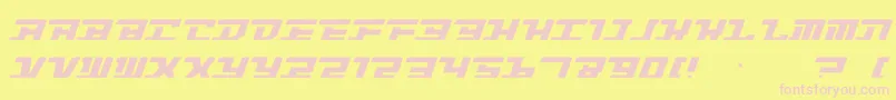 Intrepd2 Font – Pink Fonts on Yellow Background