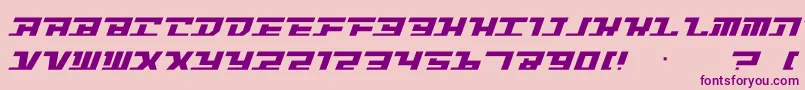 Intrepd2 Font – Purple Fonts on Pink Background