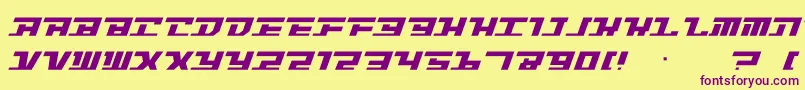 Intrepd2 Font – Purple Fonts on Yellow Background
