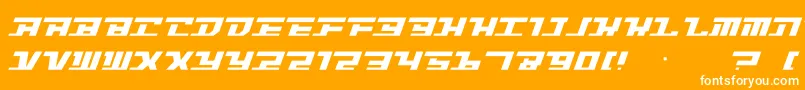 Intrepd2 Font – White Fonts on Orange Background