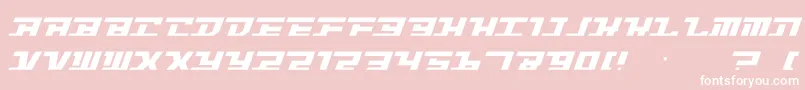 Шрифт Intrepd2 – белые шрифты на розовом фоне