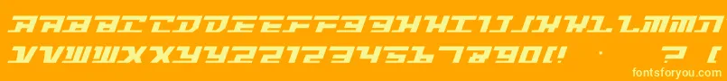 Intrepd2 Font – Yellow Fonts on Orange Background