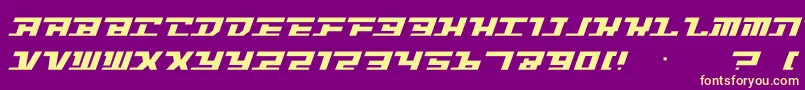 Intrepd2 Font – Yellow Fonts on Purple Background