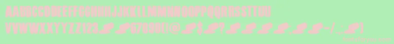 DkBitumen Font – Pink Fonts on Green Background