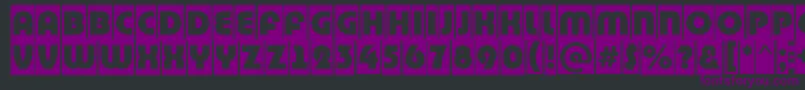 ABighaustitulcm Font – Purple Fonts on Black Background