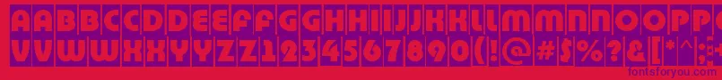 ABighaustitulcm Font – Purple Fonts on Red Background