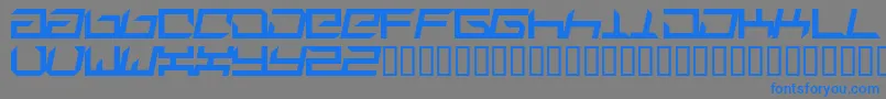 Suplex ffy Font – Blue Fonts on Gray Background