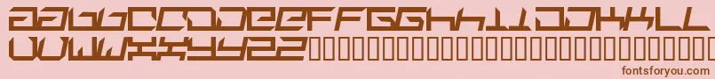 Suplex ffy Font – Brown Fonts on Pink Background