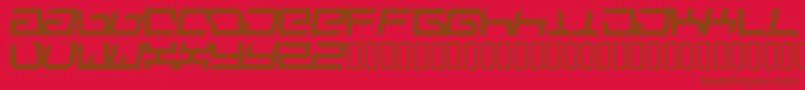 Suplex ffy Font – Brown Fonts on Red Background