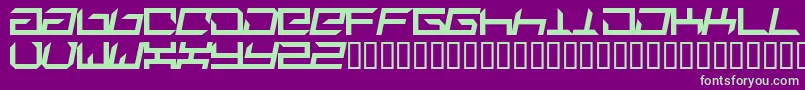 Suplex ffy Font – Green Fonts on Purple Background