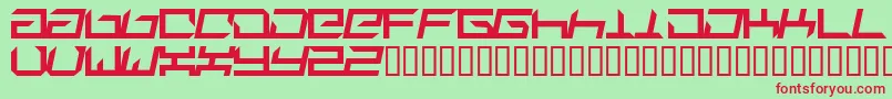 Suplex ffy Font – Red Fonts on Green Background