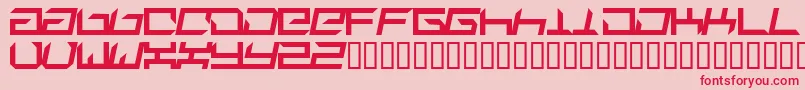 Fonte Suplex ffy – fontes vermelhas em um fundo rosa