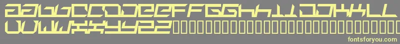 Suplex ffy Font – Yellow Fonts on Gray Background