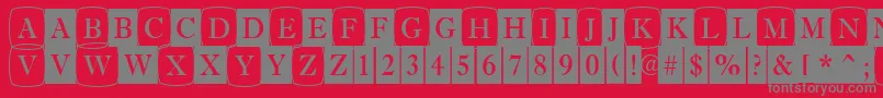 AAntiquetrdcmdc1cb Font – Gray Fonts on Red Background