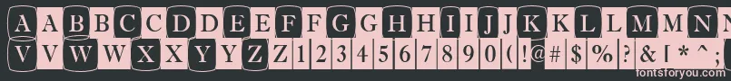 AAntiquetrdcmdc1cb Font – Pink Fonts on Black Background