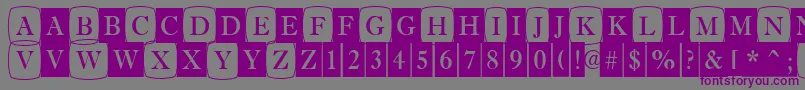 AAntiquetrdcmdc1cb Font – Purple Fonts on Gray Background