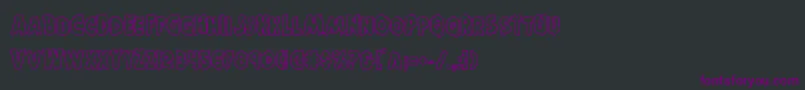 Horroweenout Font – Purple Fonts on Black Background