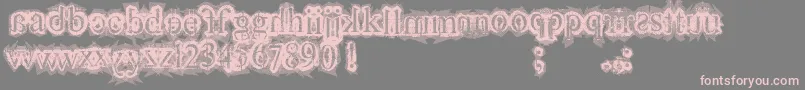 フォントFinalLap – 灰色の背景にピンクのフォント