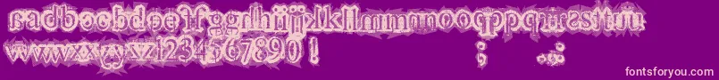 FinalLap Font – Pink Fonts on Purple Background