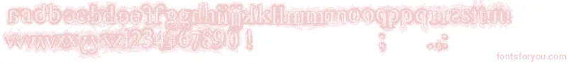 Шрифт FinalLap – розовые шрифты на белом фоне