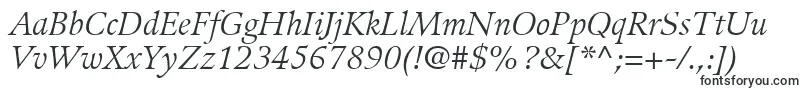 GuardiLt56Italic Font – Classical Fonts
