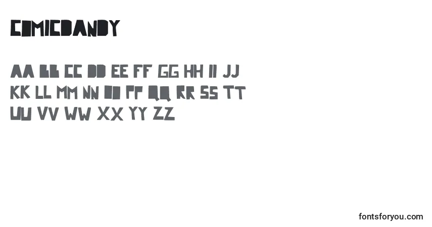 Шрифт Comicdandy – алфавит, цифры, специальные символы