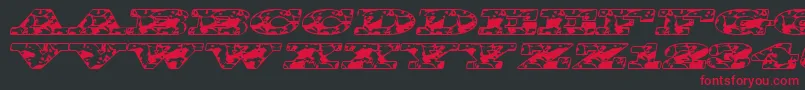 Bigspit Font – Red Fonts on Black Background