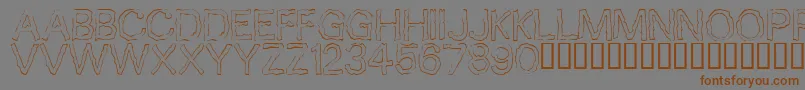 Czcionka 10 – brązowe czcionki na szarym tle