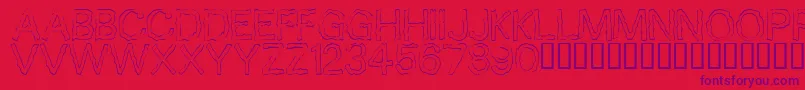10 Font – Purple Fonts on Red Background