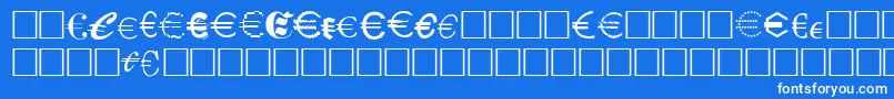 EuroCollection Font – White Fonts on Blue Background