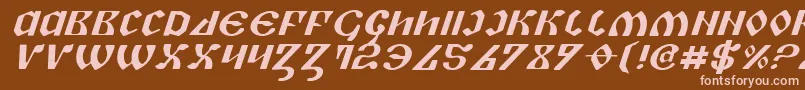 Piperei Font – Pink Fonts on Brown Background