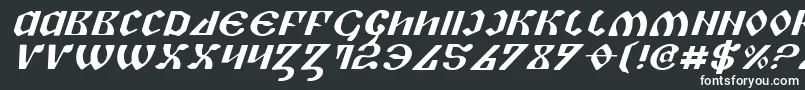 フォントPiperei – 黒い背景に白い文字