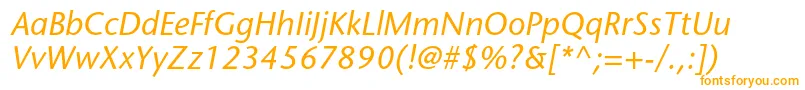 Шрифт StonesansstdMediumitalic – оранжевые шрифты