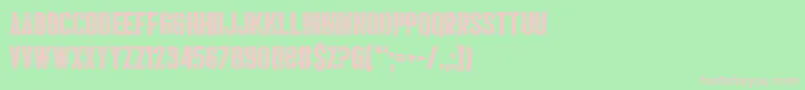 Punishment Font – Pink Fonts on Green Background