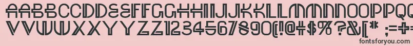 フォントRed – ピンクの背景に黒い文字