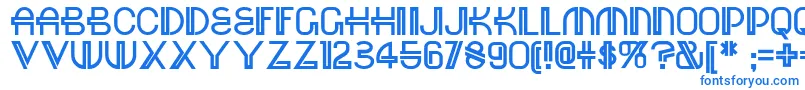 フォントRed – 白い背景に青い文字