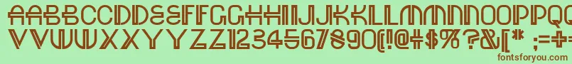 Red Font – Brown Fonts on Green Background