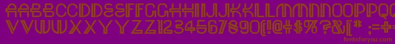 Шрифт Red – коричневые шрифты на фиолетовом фоне