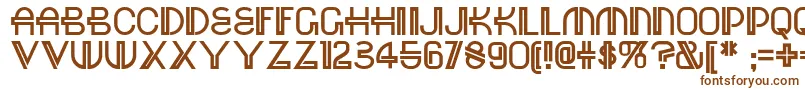 Шрифт Red – коричневые шрифты на белом фоне