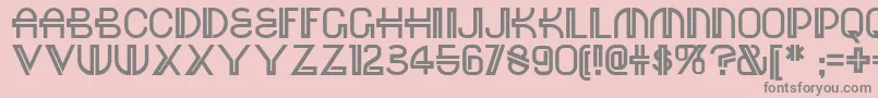 Red Font – Gray Fonts on Pink Background