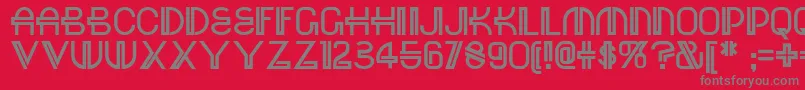 Шрифт Red – серые шрифты на красном фоне