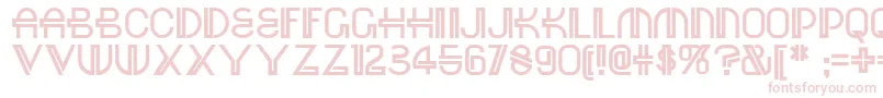 フォントRed – 白い背景にピンクのフォント
