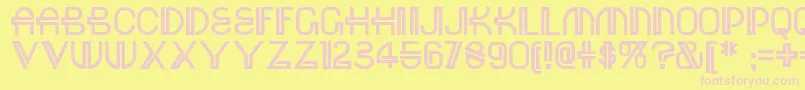 Red Font – Pink Fonts on Yellow Background