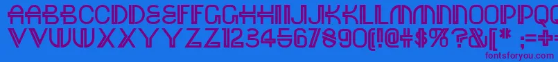 Шрифт Red – фиолетовые шрифты на синем фоне
