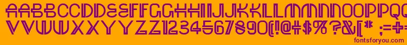 Шрифт Red – фиолетовые шрифты на оранжевом фоне
