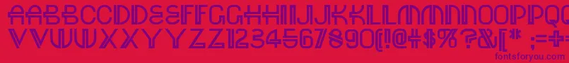 フォントRed – 赤い背景に紫のフォント