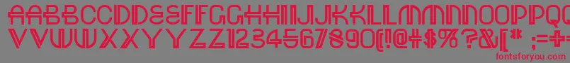 フォントRed – 赤い文字の灰色の背景