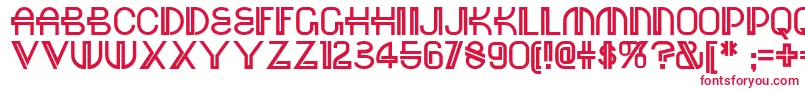 Шрифт Red – красные шрифты на белом фоне